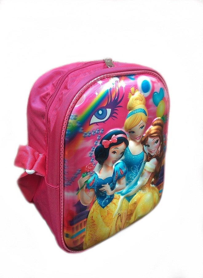 Clastik Multi-Purpose School kids bag/backpack 3D Effect Embossed 11 Inches Suitable Up to 2-5 Years (playschool, kindergarten, travel/picnic bag Princess (Elsa) - Image 2